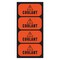 Fuel Stickers Coolant Sticker, Antifreeze Sticker: Hvy-Dty Label, Ultra-Durable, 2''x1'', 20PK Z-2X1COOL-20PK - alternate 1